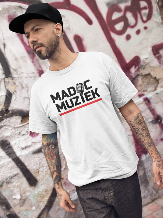 T-shirt 'MadocMuziek' (heren)